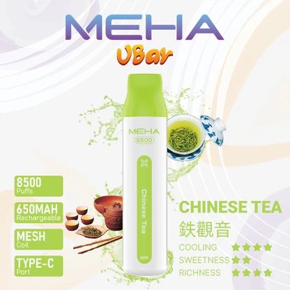 MEHA VBar魅嗨小白條 8500口 650mAh 穩定電力支持 Mesh 科技還原冰爽果香層次 3% 丁鹽配方 台灣現貨:圖片 7