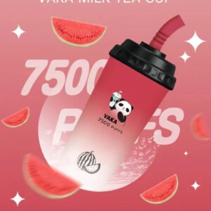 VAKA 奶茶杯 7500抛棄式 萌熊貓造型 600mAh 高效電能補給架構 15ml 純粹奶茶/水果風味傳導 3% 丁鹽順滑 台灣現貨
